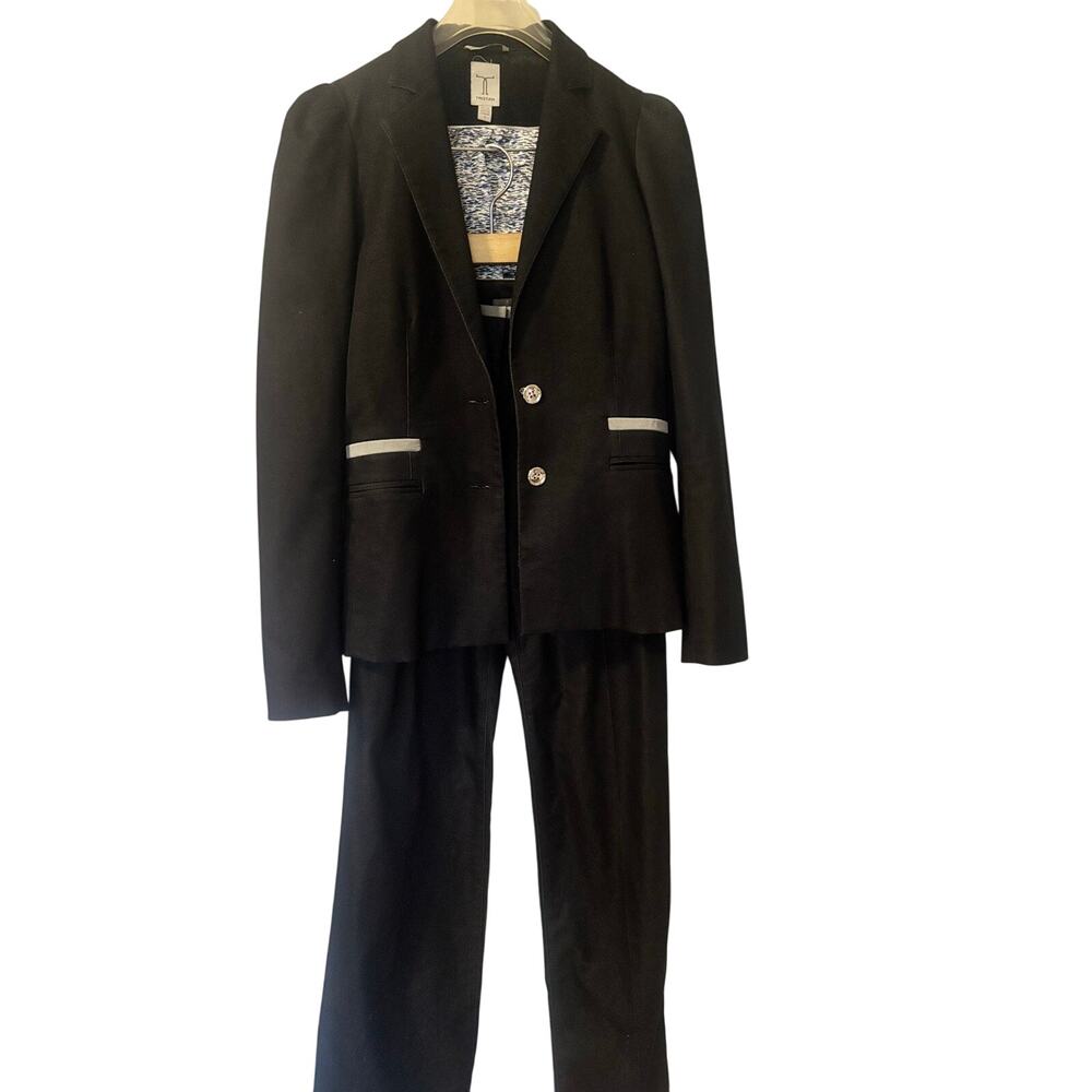 Tristan Dark Blue Denim-Look Suit — XS